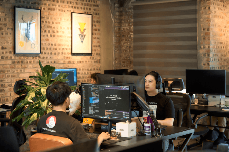 Cyberk team working