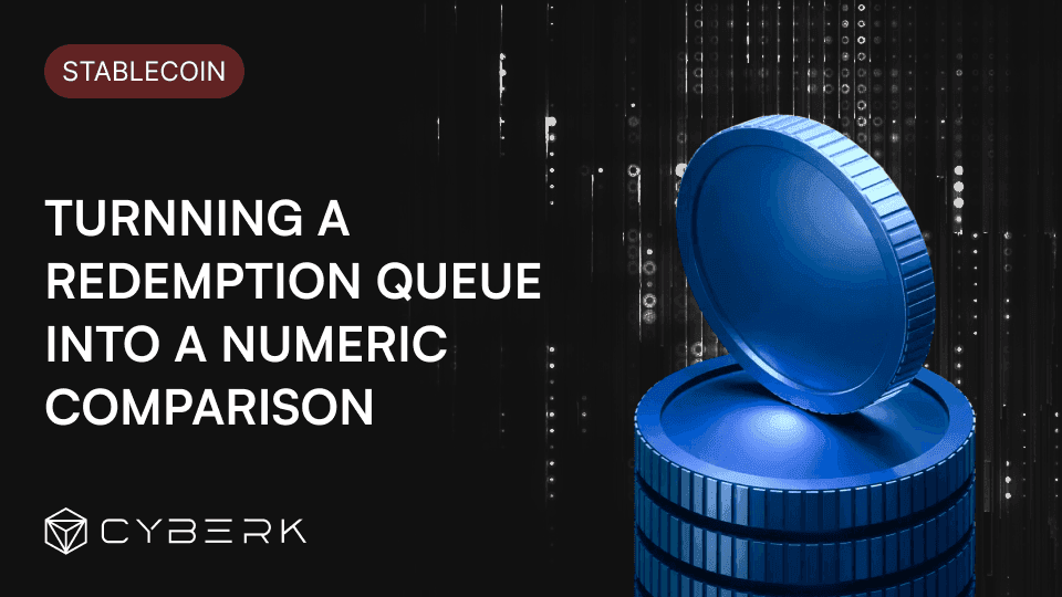 Turnning a Redemption Queue into a Numeric Comparison with Mathematical Accumulation in a Stablecoin Project 