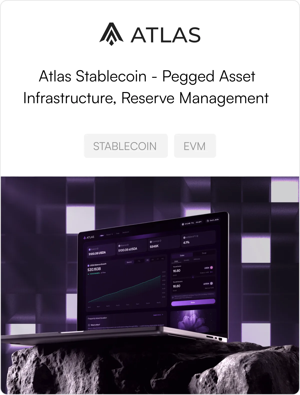 Atlas Stablecoin project card