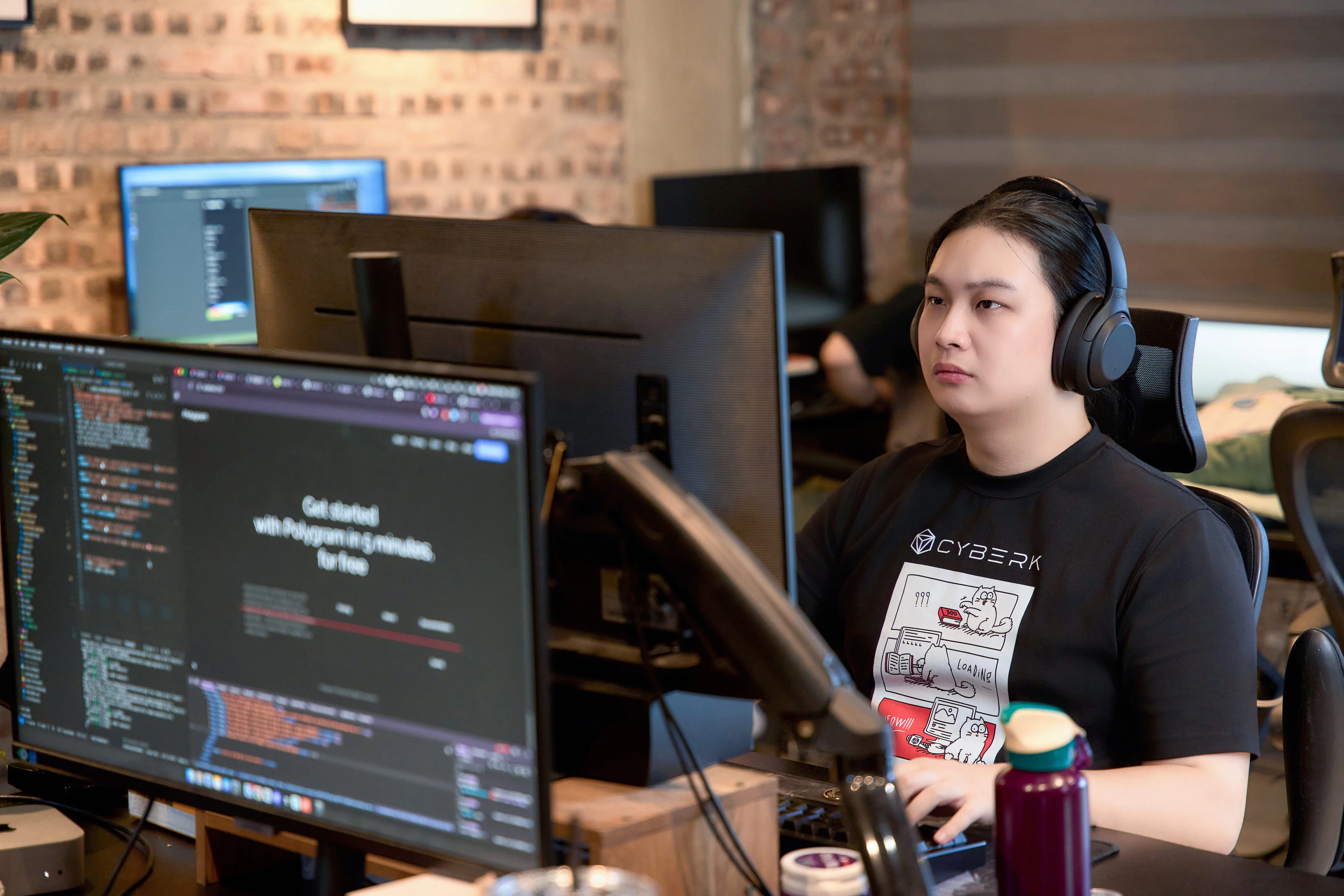 Cyberk engineer working