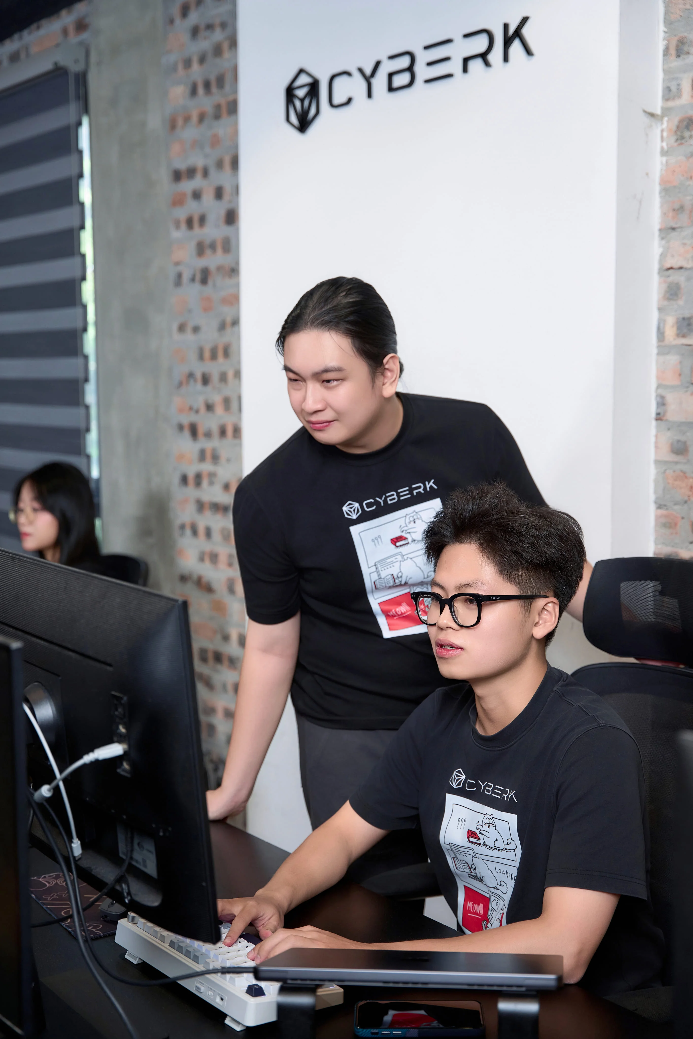 Cyberk team working together